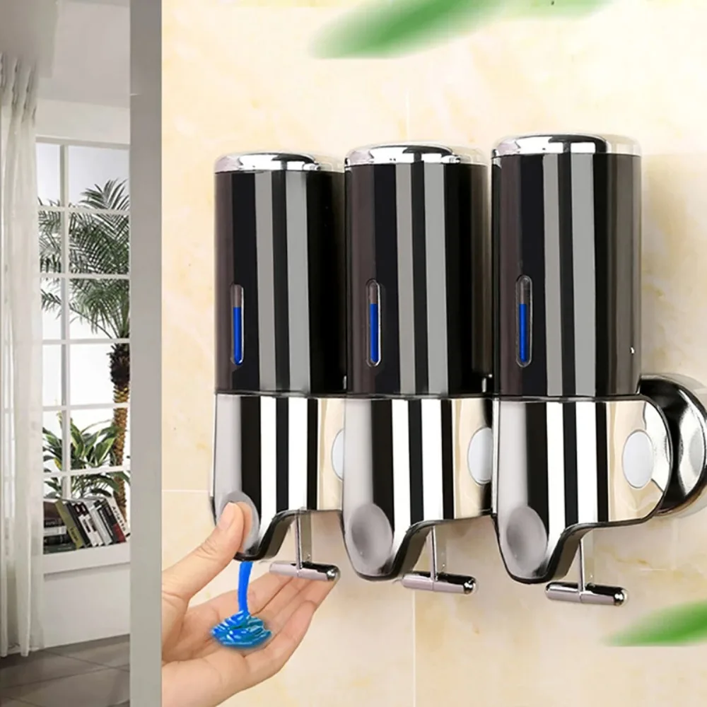 

Bathroom Liquid Soap Dispenser Wall Mounted For Kitchen Plastic Shower Gel Detergent Hotel Home Accessories Shampoo Bottle