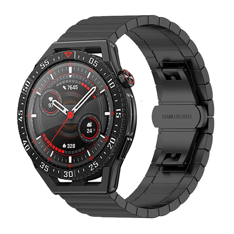 

Ремешок из нержавеющей стали для Huawei Watch GT3 SE, браслет для смарт-часов Huawei Watch GT3 Pro 43 мм 46 мм, GT 3 2
