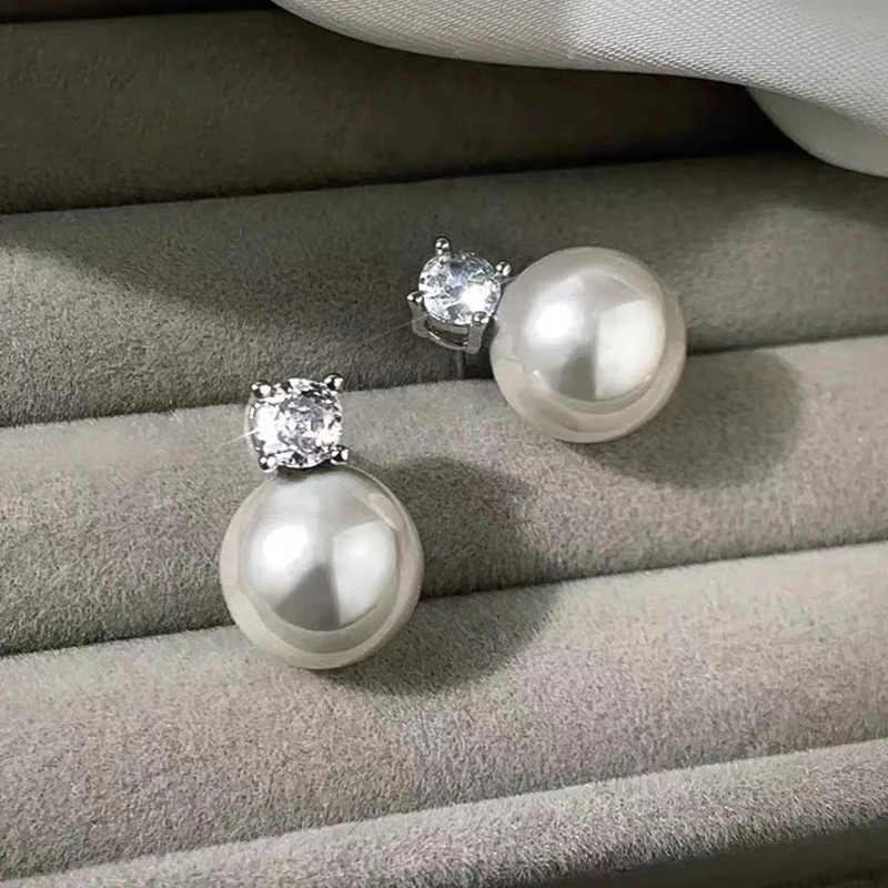 Новинка хит продаж серьги-гвоздики из стерлингового серебра 925 пробы 6А циркон 18k