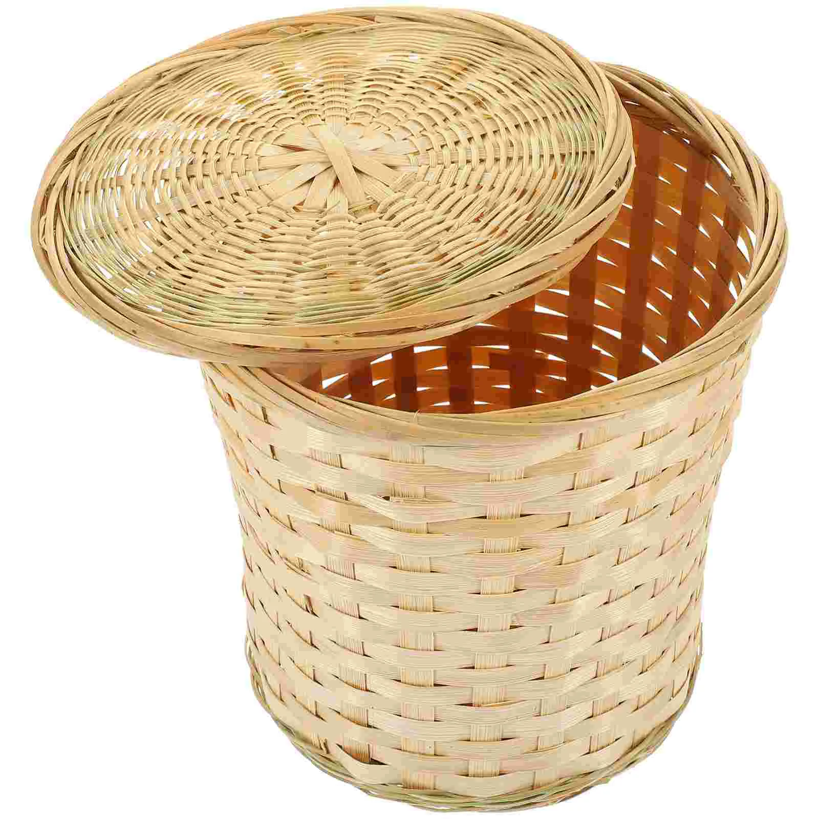 

Basket Woven Egg Rattan Storage Wicker Garlic Fruit Waste Chicken Bread Trash Can Onion Collecting Holder Keeper Bin Baskets