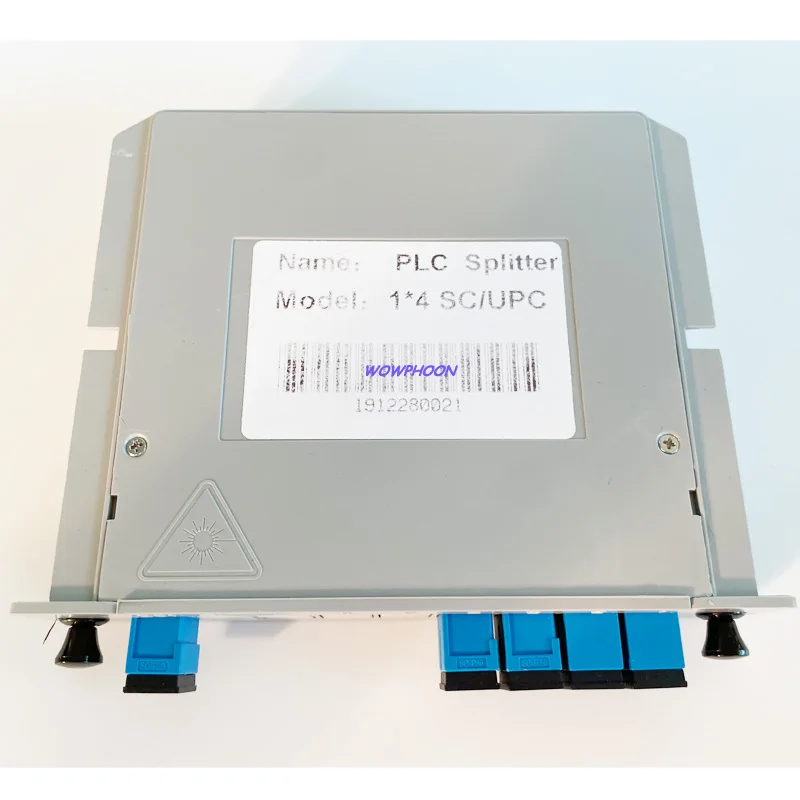 5PCS PLC Cassette Insertion Type SC APC 1x4 Fiber Optic Splitter Box SC UPC