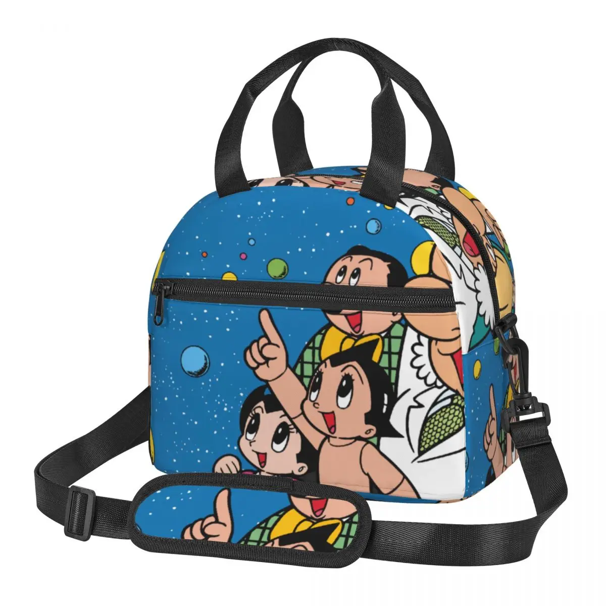 

Термосумка для ланча для детей аниме Astro Boy, контейнер для хранения еды, дорожная сумка для пикника, бэнто