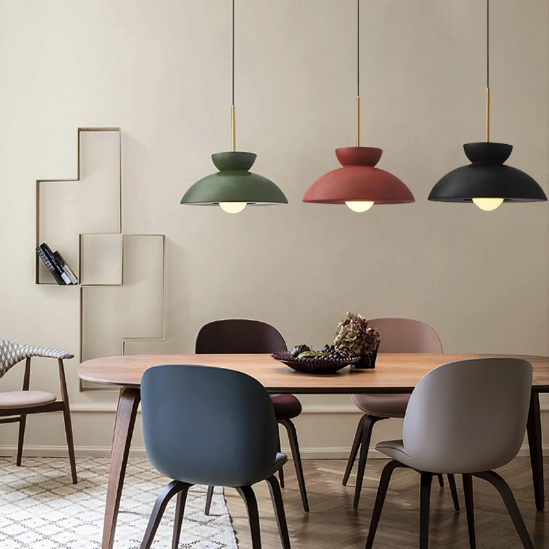 

Nordic Minimalist Wabi Sabi Cream Wind Led Pendant Lights Restaurant Bar Dining Room Home Decor Chandelier Bedside Hanging Lamp