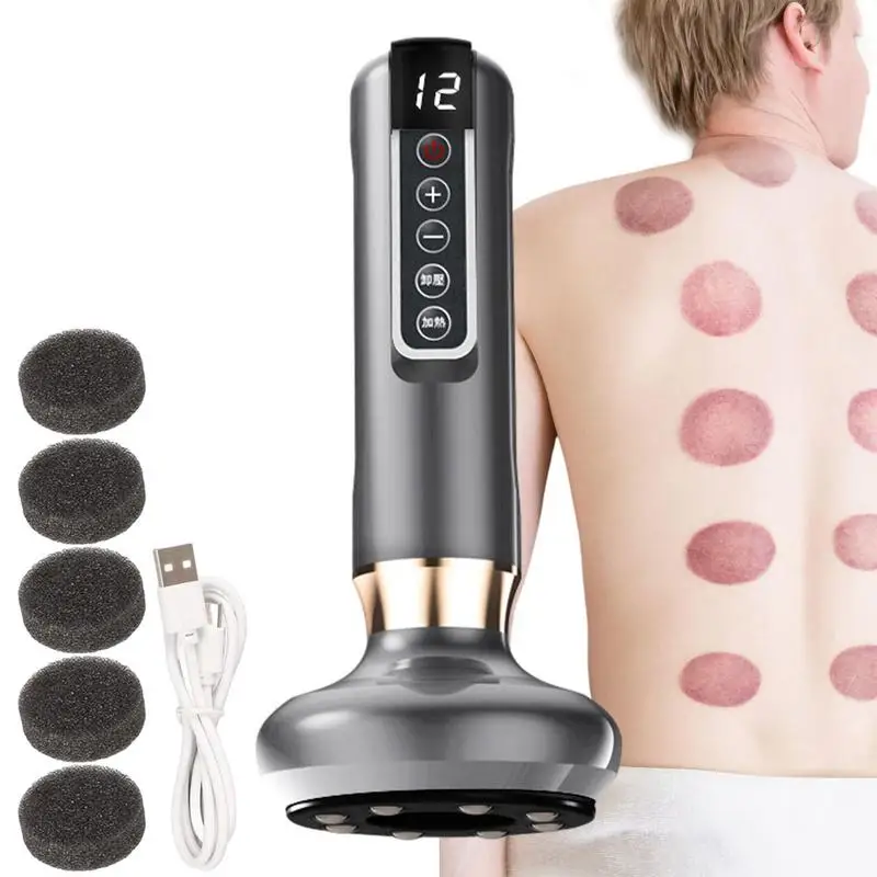 

Smart Dynamic Cupping Therapys Set Electric Vacuum Gua Sha Tool With 12 Level Temperature 3 In 1 Vacuum Therapys Machine For