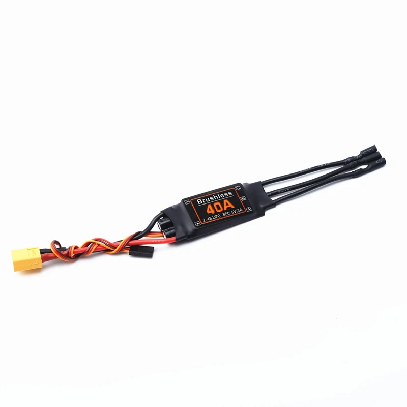 

40A бесщеточный ESC XT60 прочный RC Самолеты игрушки Аксессуары для RC самолета вертолета с неподвижным крылом