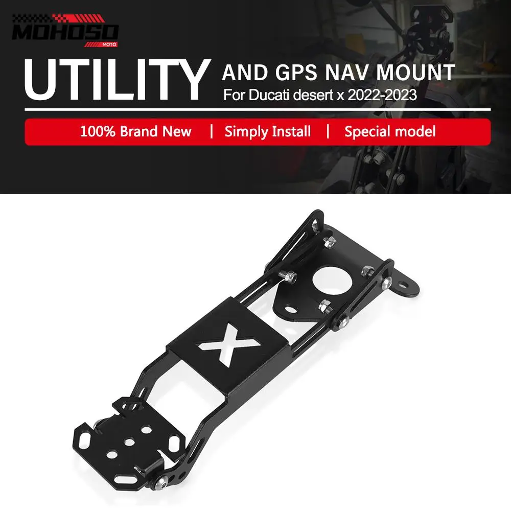 

GPS Mount Navigation Bracket Motorcycle Mobile Phone Holder Navigation Bracket For Ducati Desert X DesertX 2022 2023 Aluminium