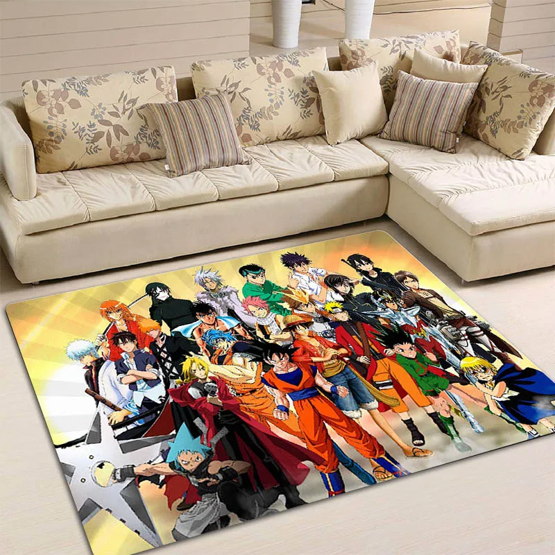 Японский аниме мультяшный персонаж коллекция ковер спальня гостиная