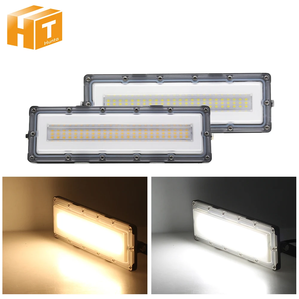 Фото Прожектор светодиодный AC85-256V, 50 Вт, водонепроницаемый, SMD 2835, 72 шт., IP66, для сада, квадратный, настенный, наружное уличное освещение №1