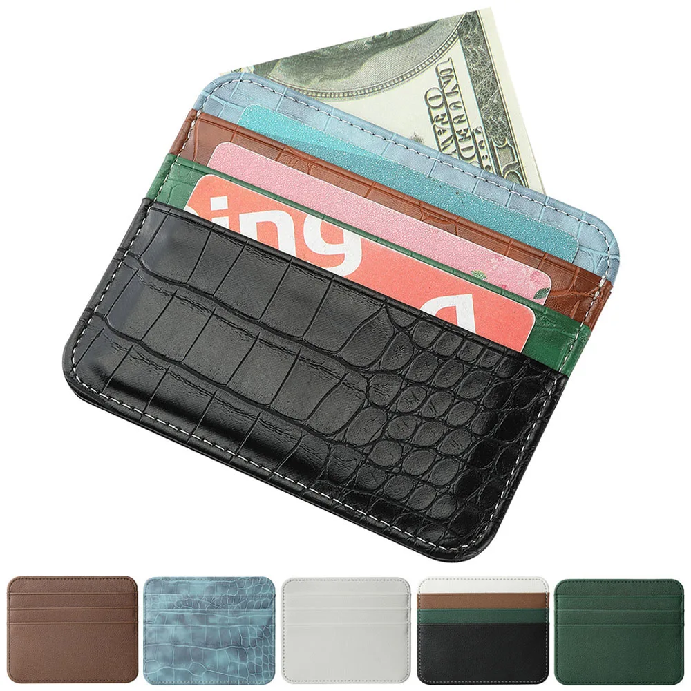 

1Pcs Pu Leather ID Card Holder Candy Color Bank Credit Card Box Multi Slot Slim Card Case Wallet Women Men Business Card Cover