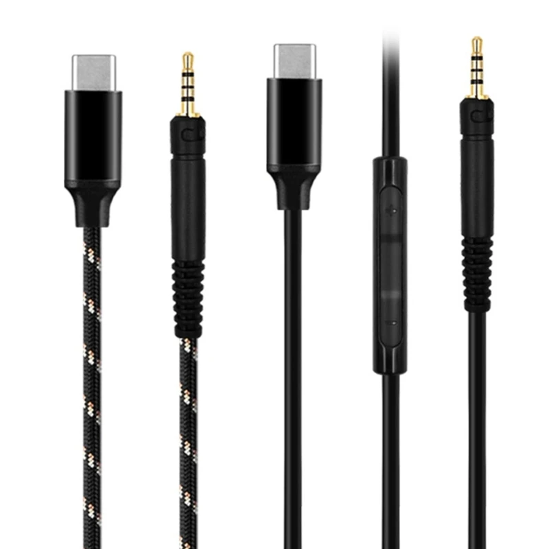 

Durable Cable Compatible for HD518 HD558 HD569 HD579 HD598 Headphones Cord Nylon/TPE Wire Improve Your Experience N0HC