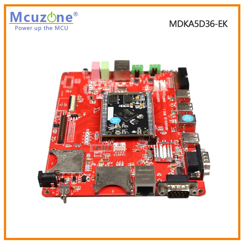 MDKA5D36-EK-C70 1024*600 Крышка TP TFT LCD SAMA5D36 ATSAMA5D36 Cortex-A5 256 МБ DDR2 двойной Ethernet 6xUART WIFI CAMERA OV7725 QT