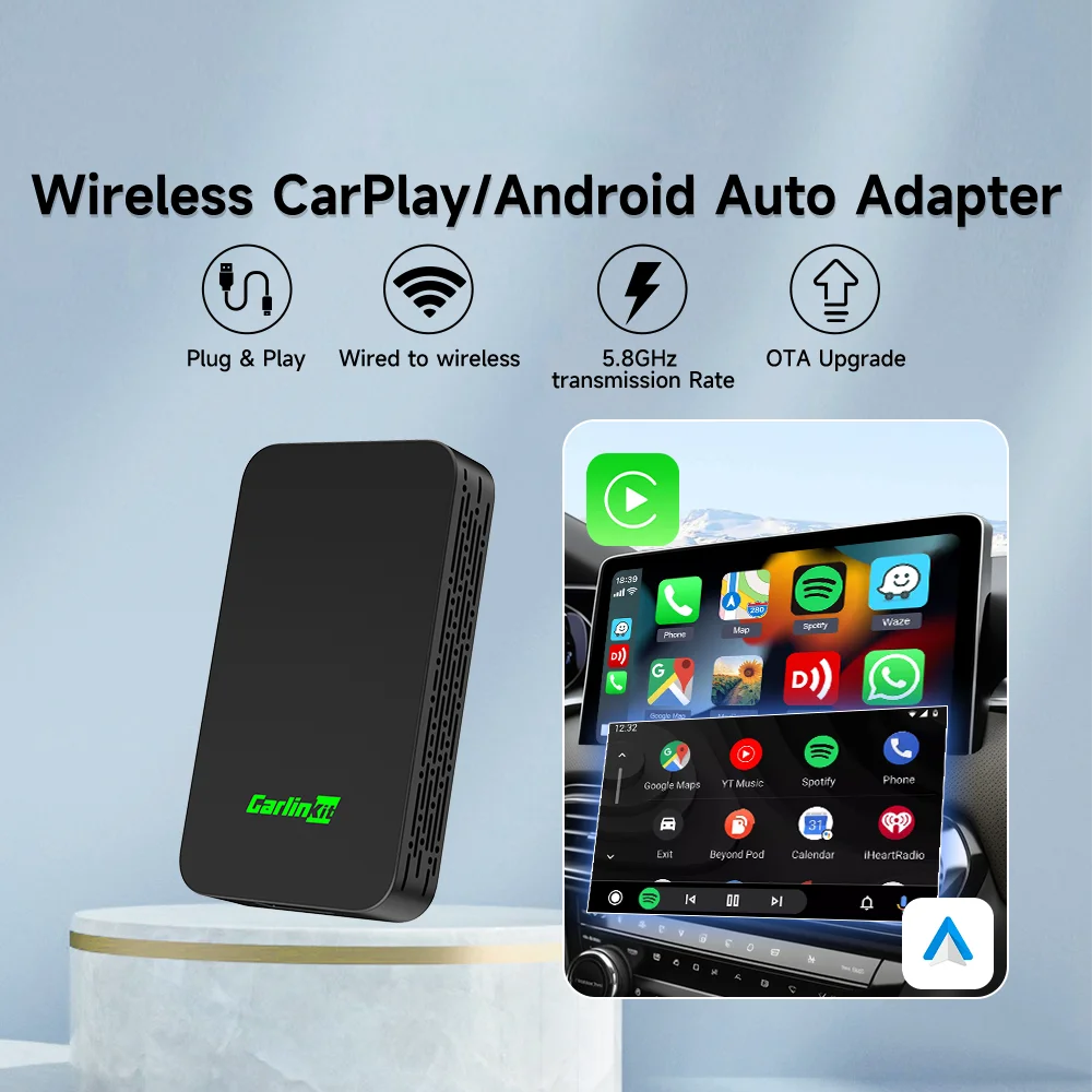 

CarlinKit 2air беспроводной мини-адаптер CarPlay беспроводной Android автомобильный ключ Apple Car Play Box для iOS и Android Wifi автоматическое подключение