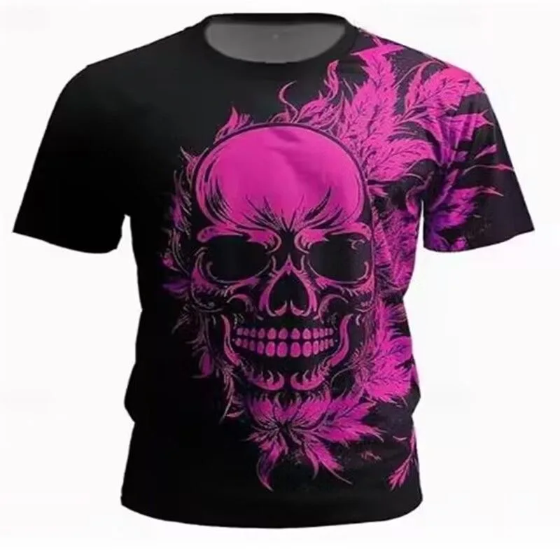 Футболка мужская с 3D-принтом в виде черепа на День святого Валентина 20 24 миллиона