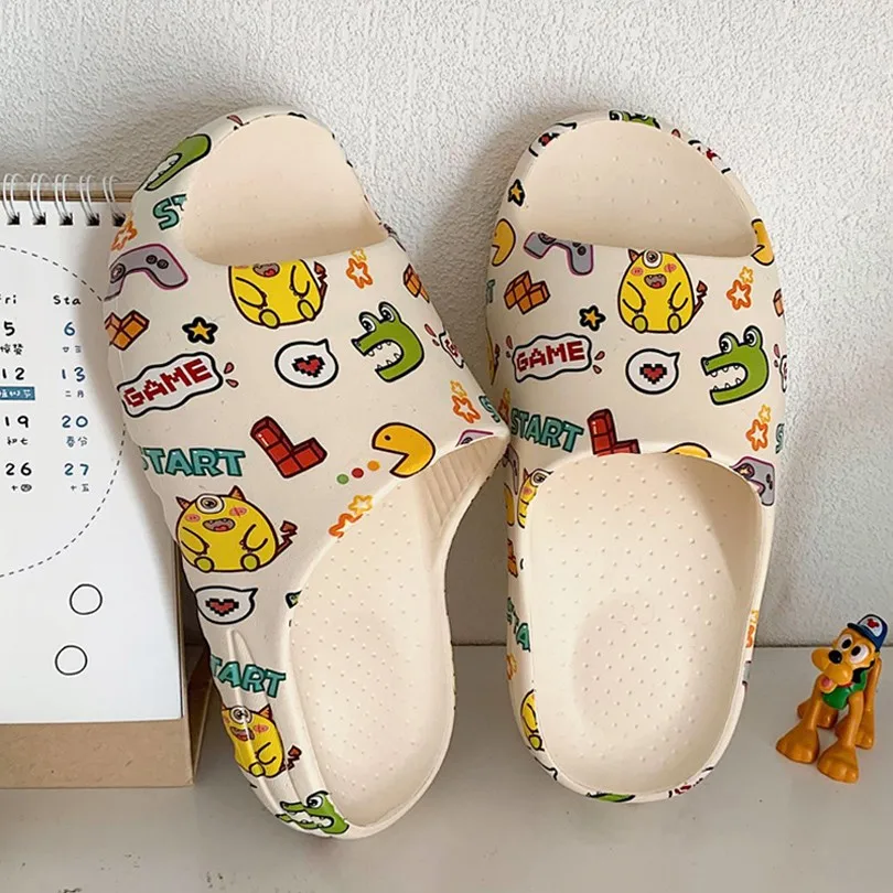 

Summer Slippers Quality Eva Beach Slides Women Men Casual Sandals Flip Flops Cute Fashion Thick Sole Home Outdoor Bathroom Shoes