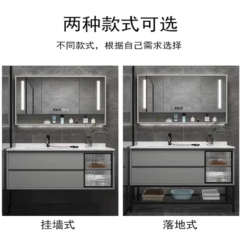 Мебель для ванной комнаты умное освещение зеркальный шкаф Lnclude смеситель