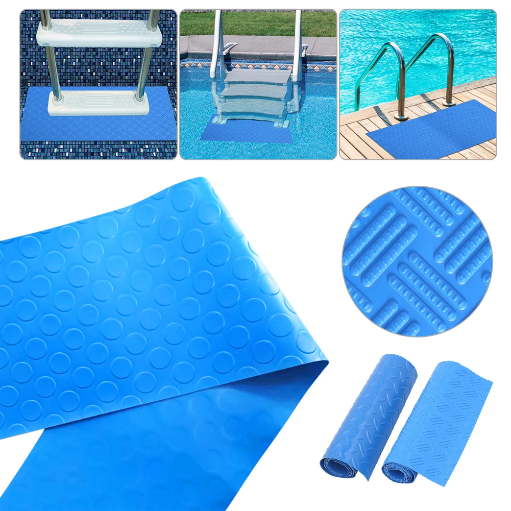 

Swimming Pool Ladder Mat 90*23cm 90*40cm Non-Slip Protective Step Mat Above Ground Pool Ladder Mat PVC Waterproof Step Pad