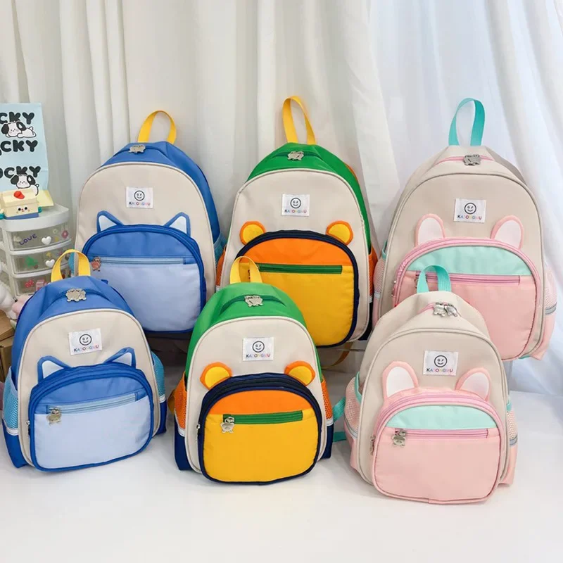 Школьный портфель для учеников милый мультяшный рюкзак с медведем мальчиков и