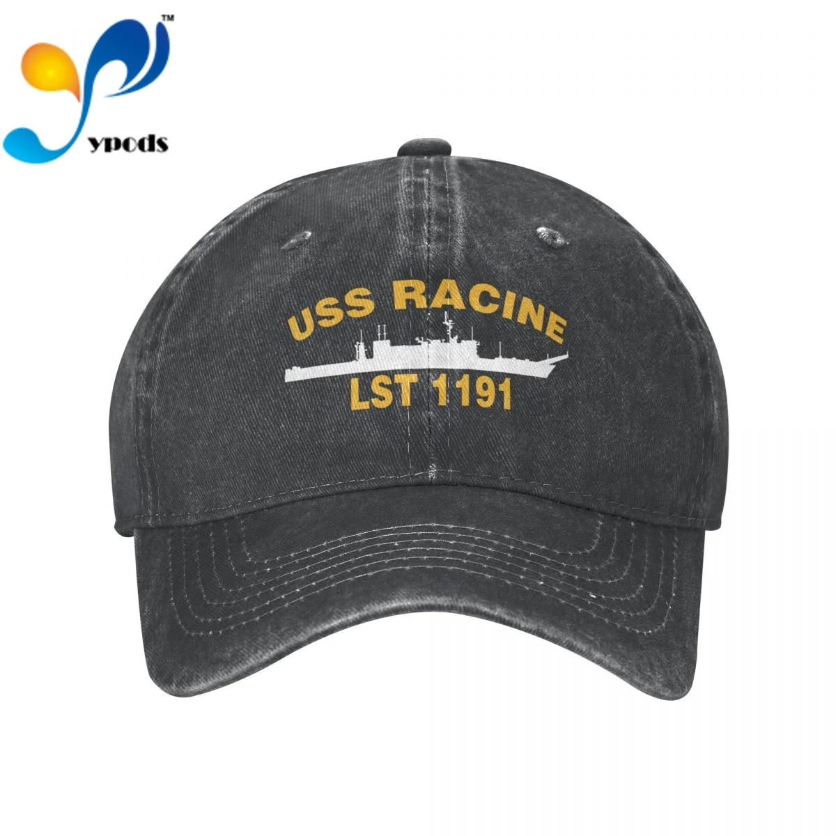 

USS Racine Lst 1191 Unisex Baseball Cap Men Women Snapback Hat Dad Hat Summer Sun Cap for Men and Women Hats