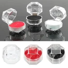 Акриловые оргстекла красные шкатулки для ювелирных колец-отличный способ Отображения Фотографий