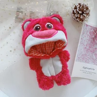 20cm plush clothes strawberry bear jumpsuit korea exo stray kids idol cotton stuffed dolls change dressing game toy accessories