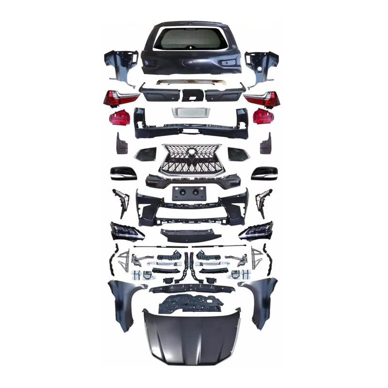 Комплект для кузова автомобиля решетка переднего бампера Lexus LX570 2008-2016 обновление
