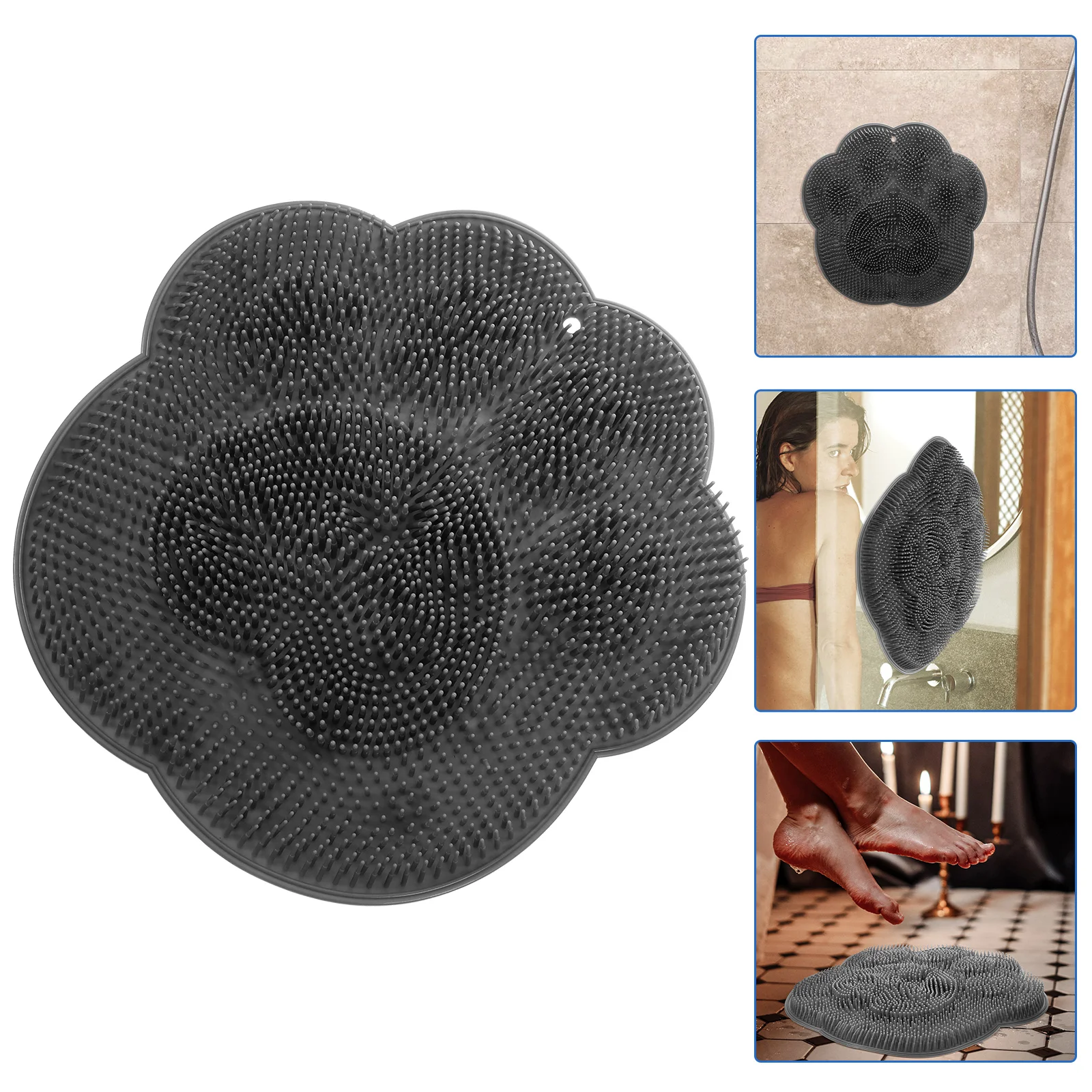 

Foot Brush Cleaner Scrubber Sucker Massage Pad Mat Bathroom Suction Pads Massager