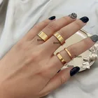 Плоское обручальное кольцо из нержавеющей стали для женщин, обручальное бижутерия, 2 мм, 4 мм, 6 мм, 8 мм