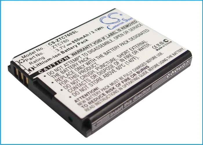 

Cameron Sino Mobile SmartPhone Replacement Li-ion Battery 850mAh For T-Mobile C76 Free Tools