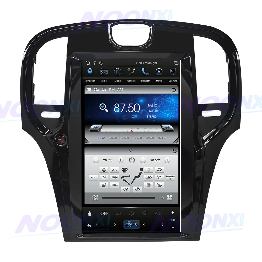 สำหรับ Chrysler 300C 2013-2019 Central มัลติมีเดีย2 Din Android 10 GPS Carplay Bluetooth ไร้สาย Tesla หน้าจอวิทยุ6G + 128GB