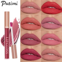 putimi velvet matte lipstick cosmetics waterproof moisturizing lipstick long lasting matte lip tint makeup sexy red lip gloss