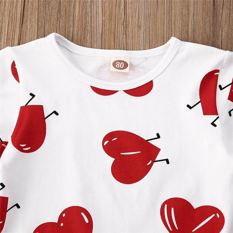 

2020Charming Mom Kids Toddler Girls Clothes Sets Kids Baby Baby Summer Clothes Girls Cute T-Shirt Tops Red PU Leather Skirt Sets