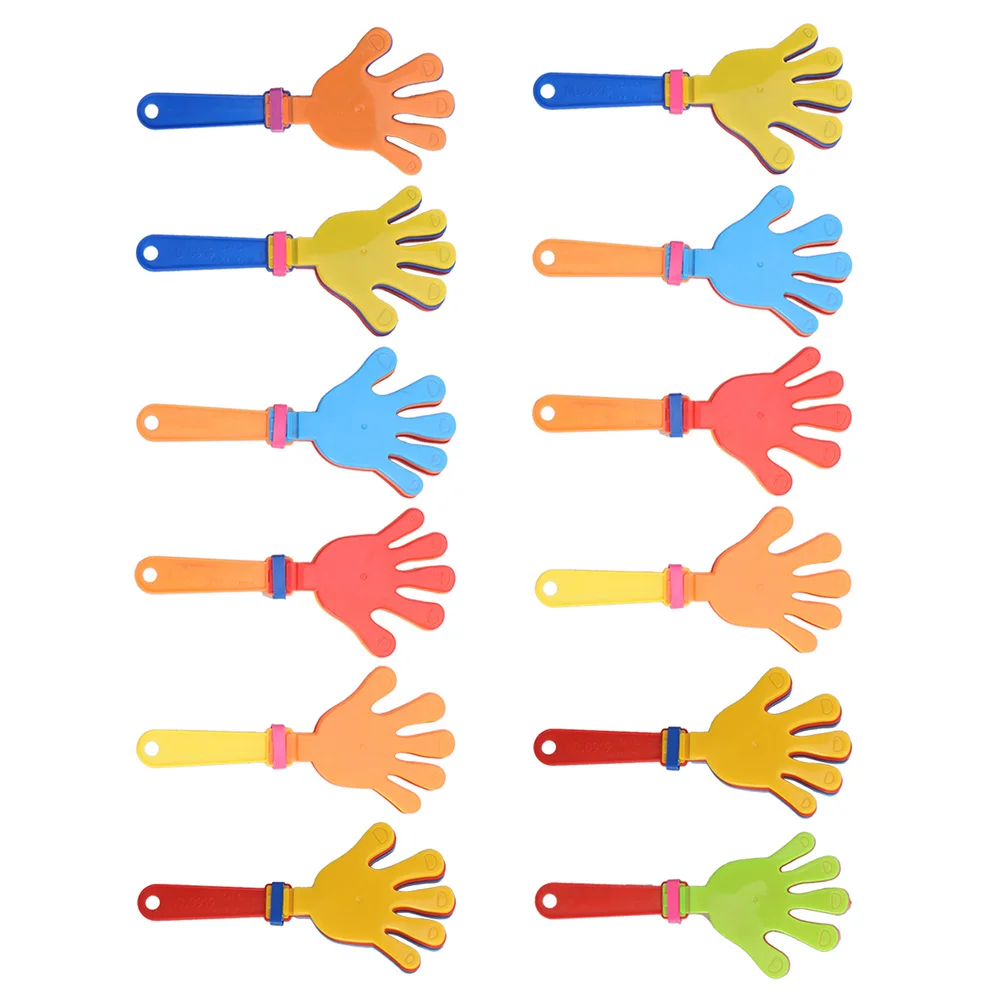 12 PCS Plastic Palm Clap Hands Clapping Toy Noisemaker Clapper Sound Making Abs Party Prop Applause Creative Child