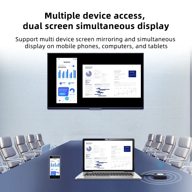 Фото Mirocast Airplay Комната для встреч Беспроводная система презентаций Boegam Входной выход HDMI №5