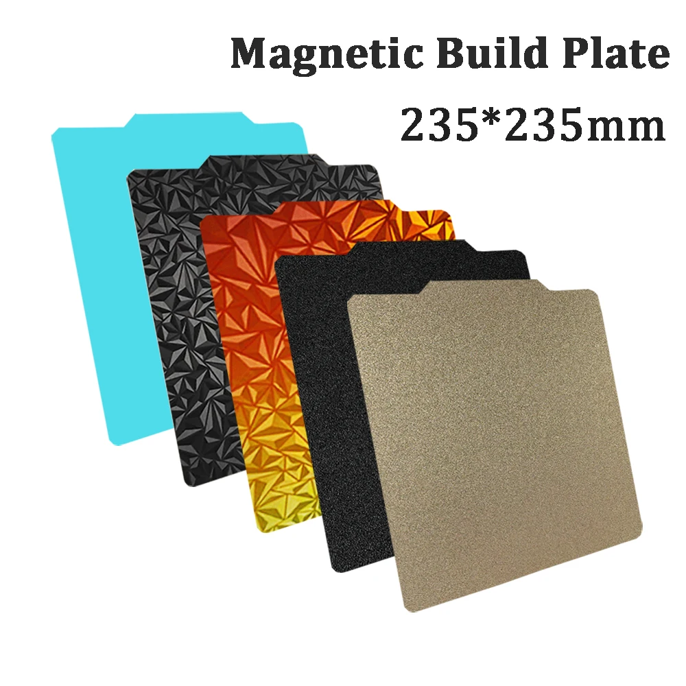 Фото ПЭИ-пластина 235x235 для Ender 3 V2, Ender 3, Ender 5, Neptune 4 Pro. Магнитная рабочая платформа из ПЭТ/ПЭО для 3D-принтера с подогреваемым столом из пружинной стали. №2