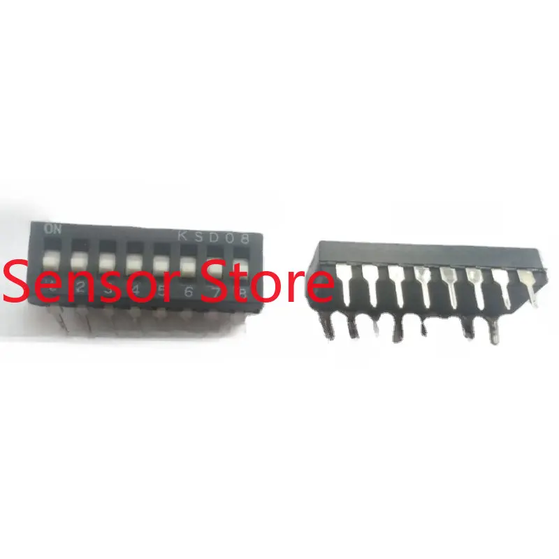 

10PCS Inline 8P Dial Switch 8-position Keyboard Type 2.54MM KSD08