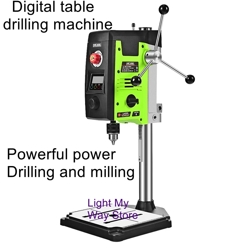 

Mini strong table drill digital display laser small 220v industrial cross table jig milling drill machine diy
