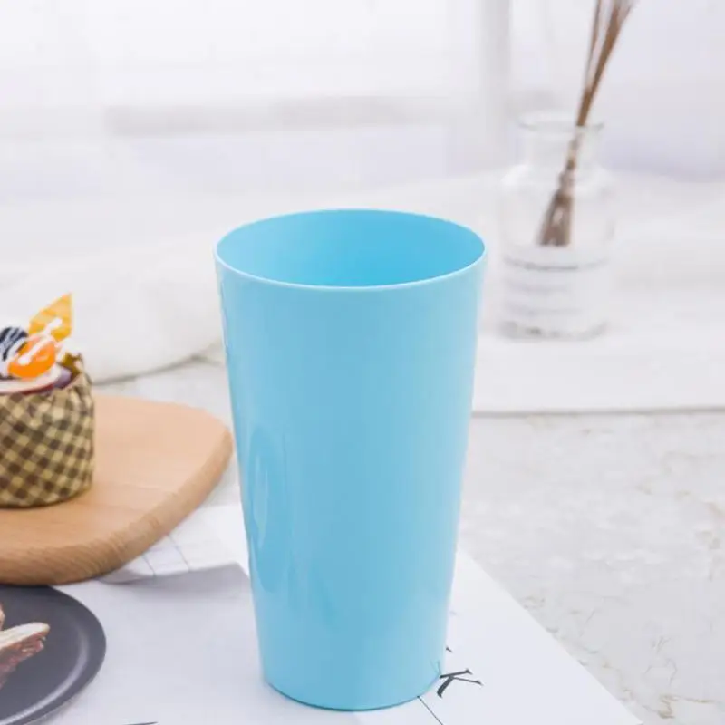 Пластиковый цветной стаканчик для питья, экологически безопасный, здоровый, без крышки, маленький.