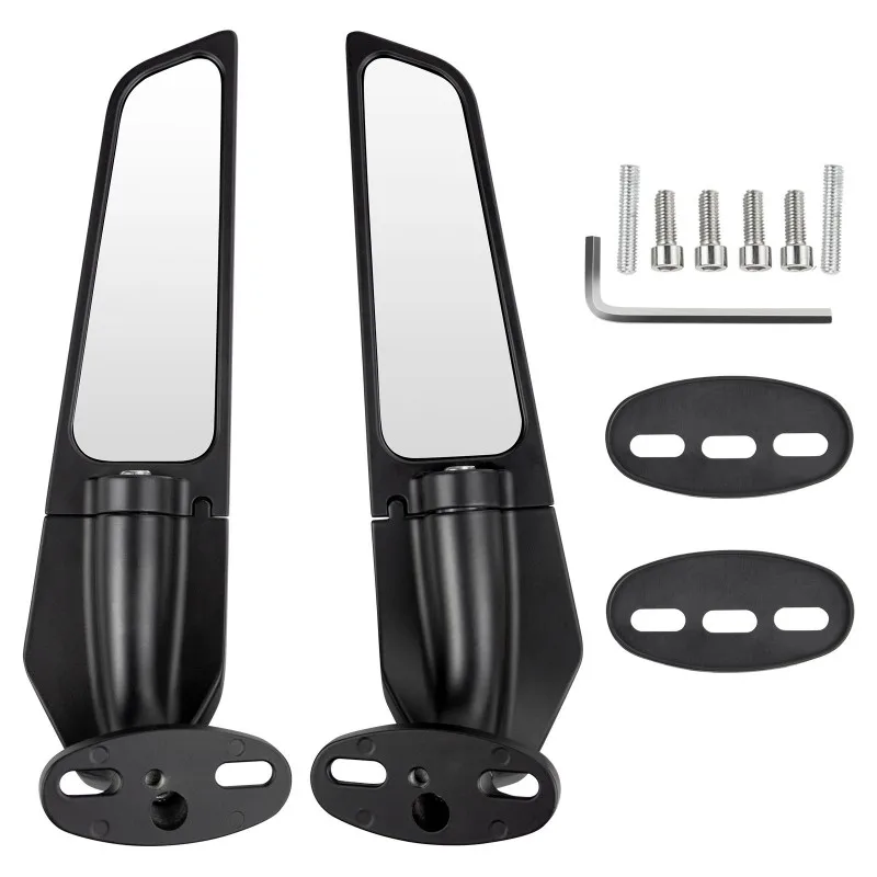 

2PCS Motorcycle Rear View Mirror Side Wing Modified Multi Angle Rotating Adjustable For Kawasaki Ninja 250 400 650 ZX10R 6R