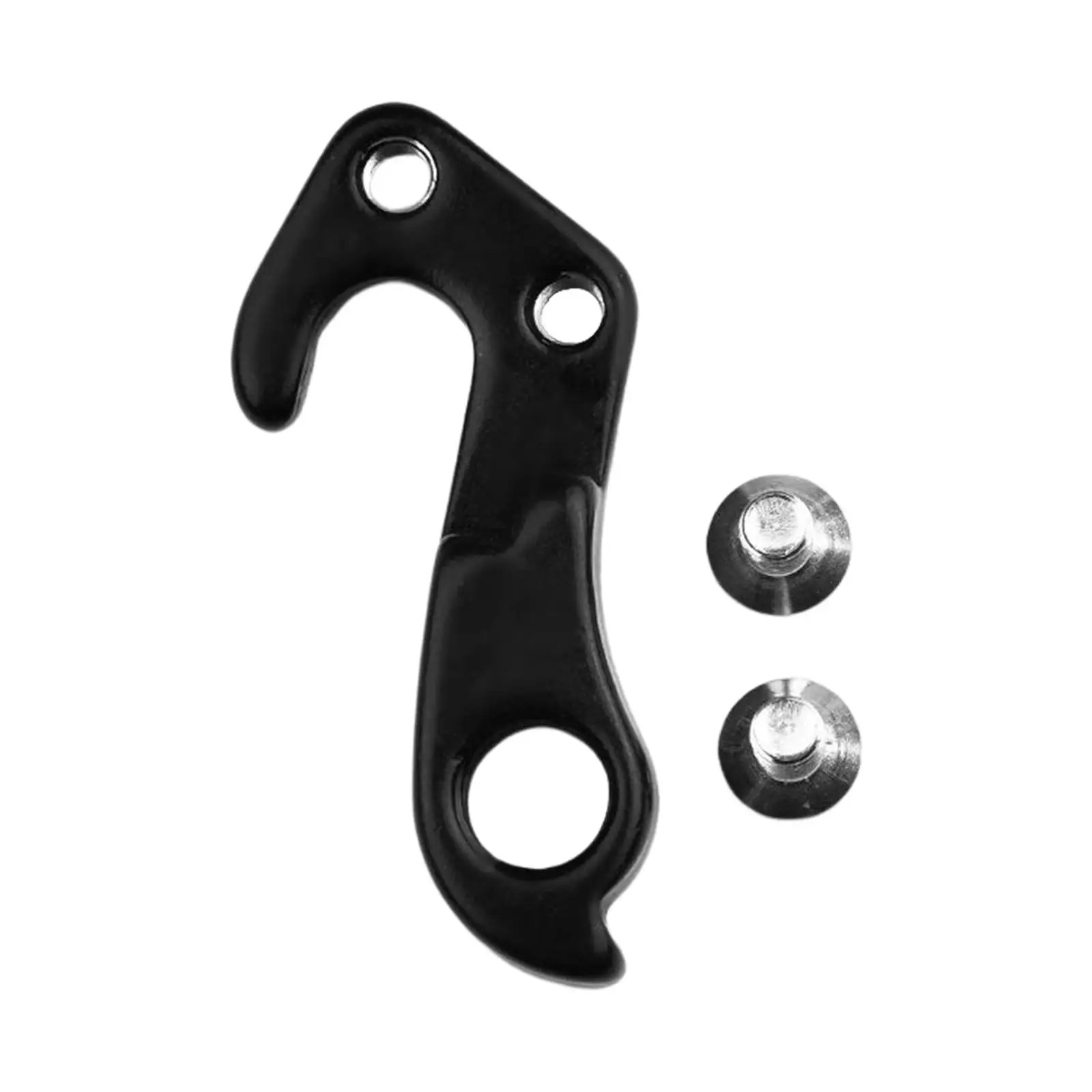 

Bicycle Derailleur Hanger Tail Hook Drop Out Adapter Easy to Install Black Aluminum with Screws Replaceable for Road Bike Parts