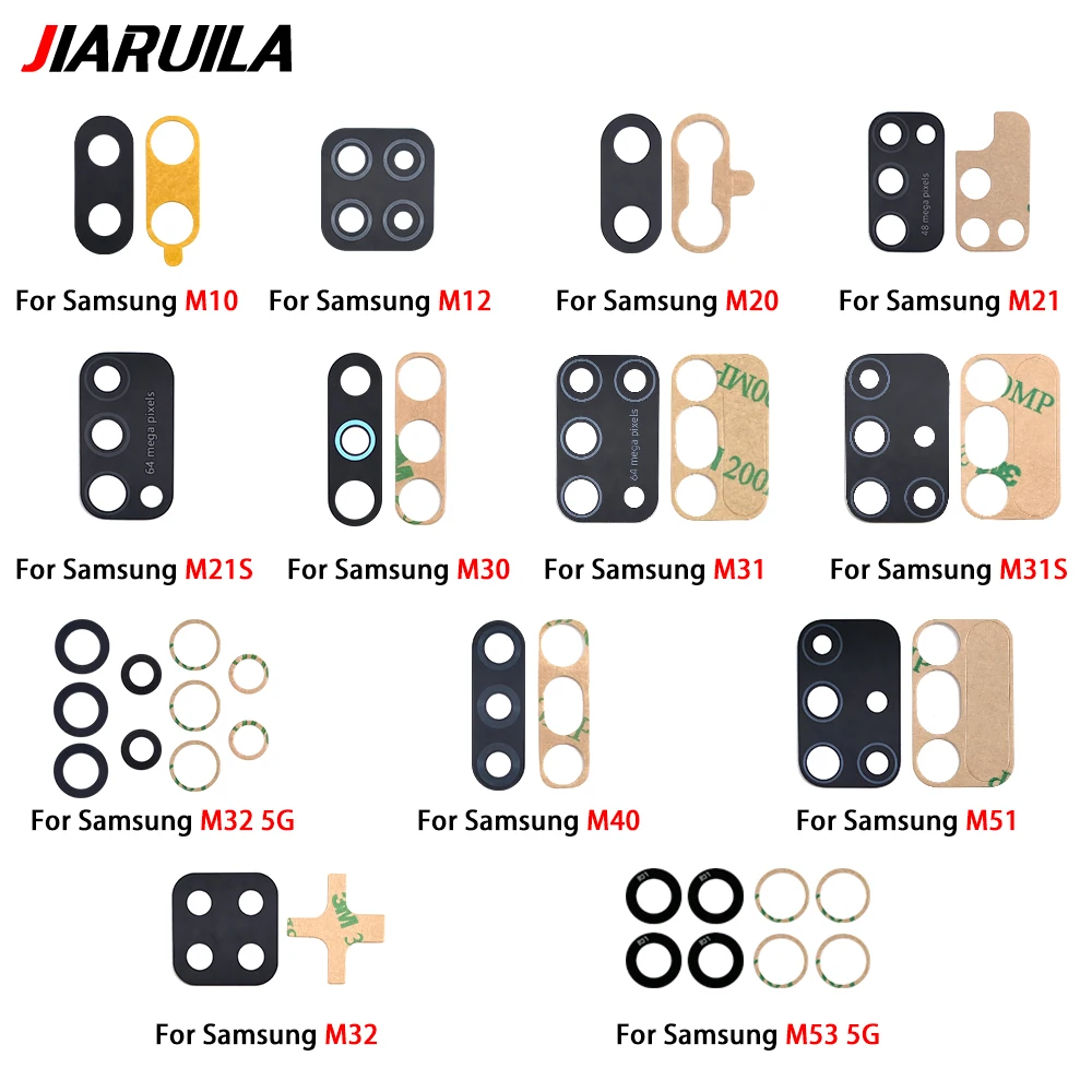 30 шт. новая стеклянная линза для Samsung M51 M21 M31S M10 M20 M30 M40 M14 M54 M53 задней камеры с