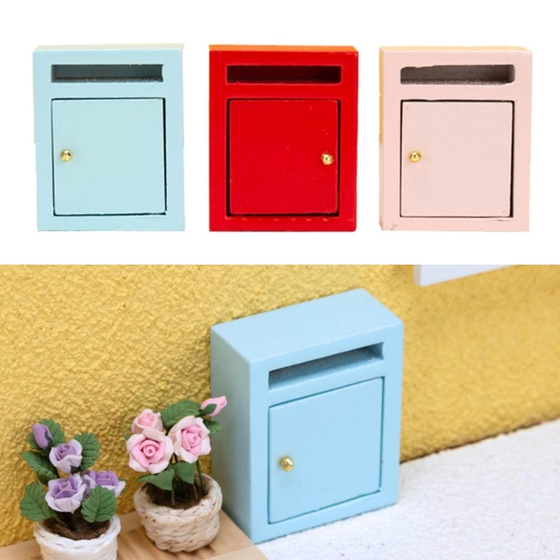 

Миниатюрные домики, мебель, почтовый ящик, кукольные домики, аксессуары, украшения ручной работы, детская игрушка, подарок в масштабе 1:12, 3 цвета QX2D