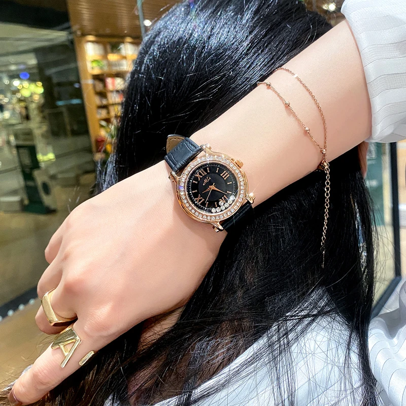 Luxury Brand Fashion Casual Woman Watch Quartz Diamonds Wristwatches Elegant Ladies Gift Offers with Free Shipping Reloj Mujer enlarge