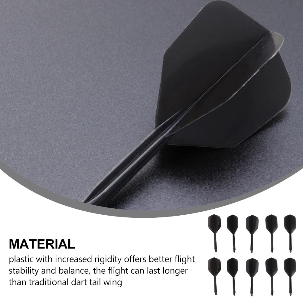 10 шт. прозрачный хвост для дартса пластиковый вал встроенные валы предотвращения