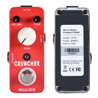 mooer cruncher high gain distortion guitar pedal true bypass full metal shell guitar parts acccessories effect pedal