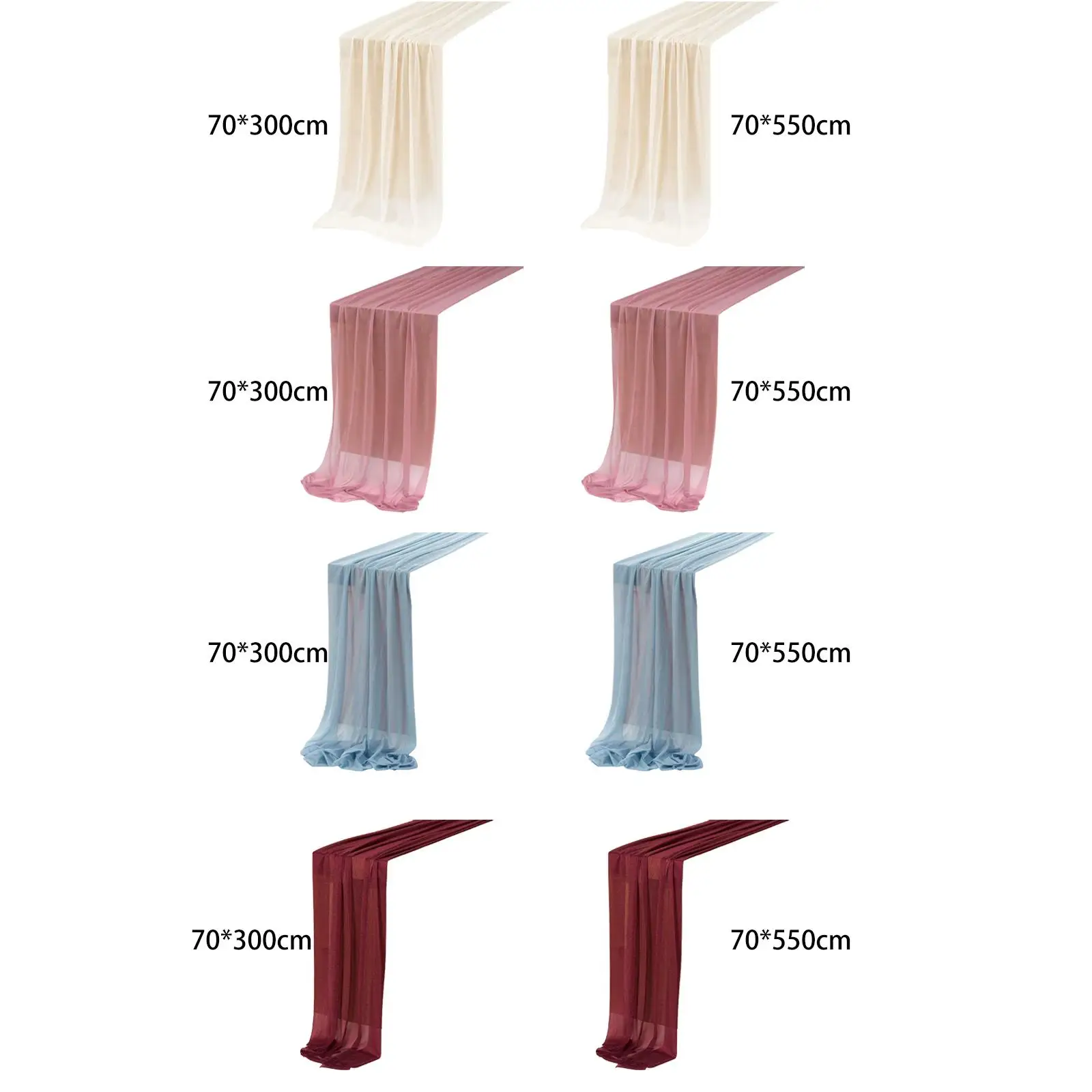 

Polyester Table Runner Rustic Romantic for Reception Baby Shower Banquets
