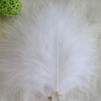 20pcs white feather with clip diy dream catcher decoration material wedding stage decor feather trim hat clothing accessories