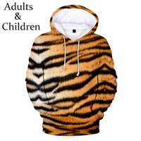 personality 3d hoodies print animal tiger texture hoodie men women sweatshirt harajuku kids boy girl casual 3d hoodies clothes