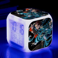 anime demon slayer animation peripheral clock kimetsu no yaiba tsuyuri kanawo flash changing touch light cartoon gift