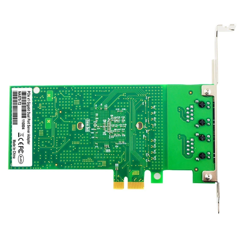 

1G Gigabit Ethernet Converged Network Card, With 82575 Chip, Dual RJ45 Ports, PCI-E X1, E1G42E
