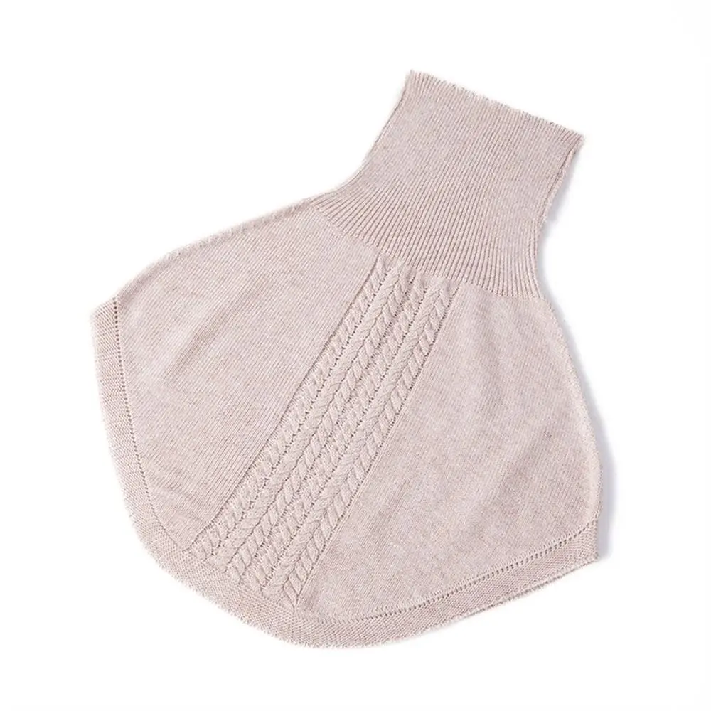 Ежедневный искусственный воротник из искусственной шерсти мягкий вязаный